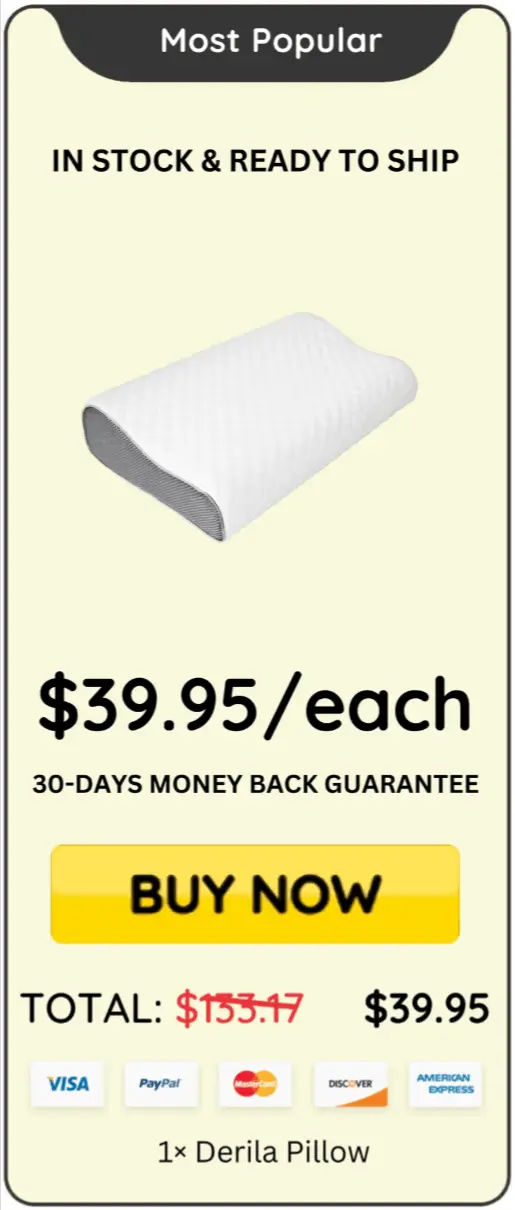 Derila Memory Foam Pillow 12